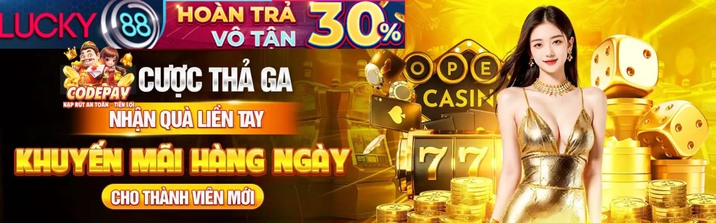 13 win - Banner khuyến mãi Lucky88